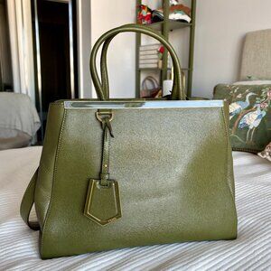 Stunning Green Fendi 2jours Handbag